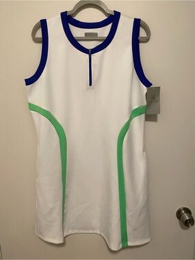 PGA Tour Dress Color Block Sleeveless Golf XL NWT
